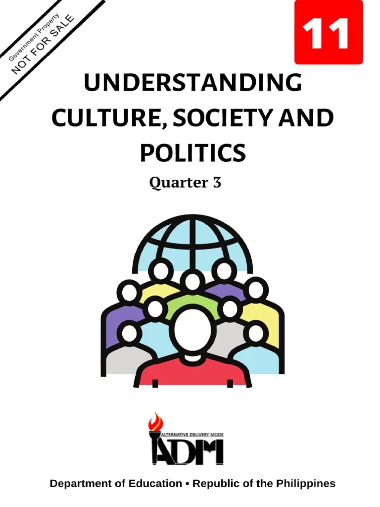 Q3 G11 Understanding Culture Society And Politics | PDF