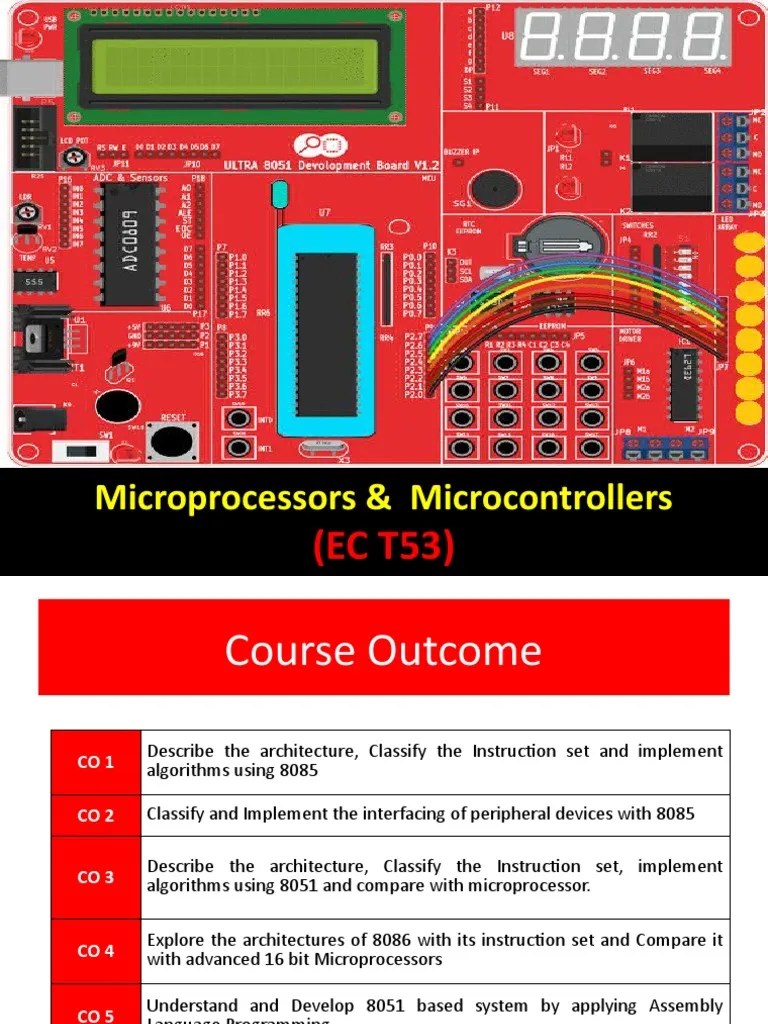 MPMC Unit 3 | PDF | Microcontroller | Central Processing Unit