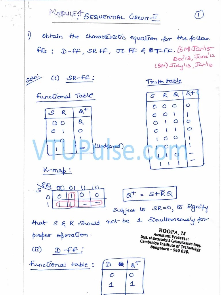 15EC33 - Digital Electronics - Module 4 | PDF