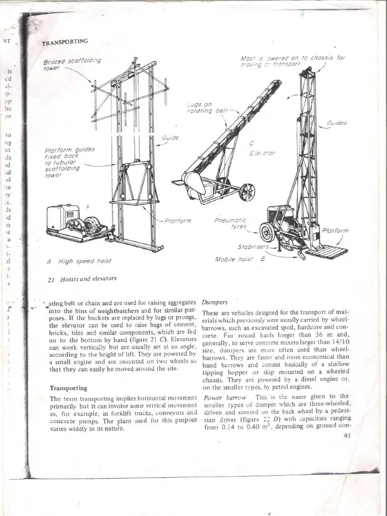 Transporting concrete