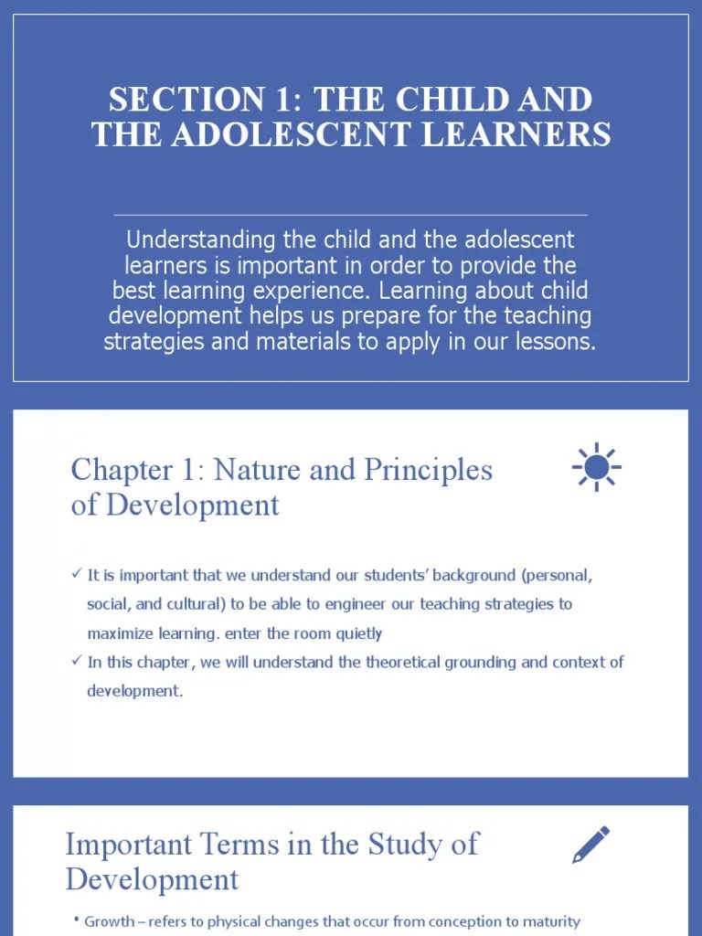 Chapter 1 Nature And Principles Of Development | PDF