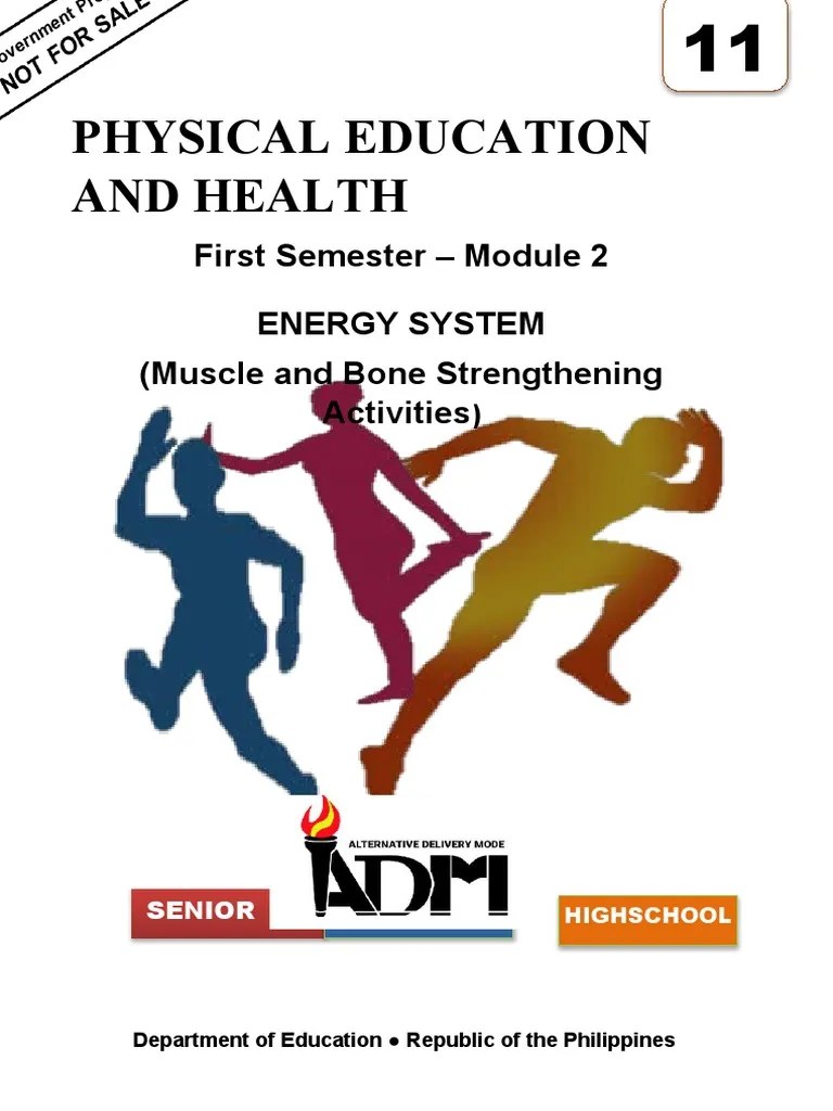 PE Health 11 Ist Semester Module 2 Energy System | PDF | Skeletal Muscle | Adenosine Triphosphate