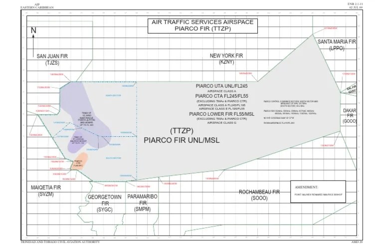 Piarco FIR Airspace Overview PDF 1