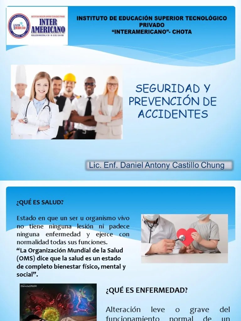 Seguridad Y Prevencion De Accidentes | PDF | Seguridad Y Salud Ocupacional | Ciencias De La Salud