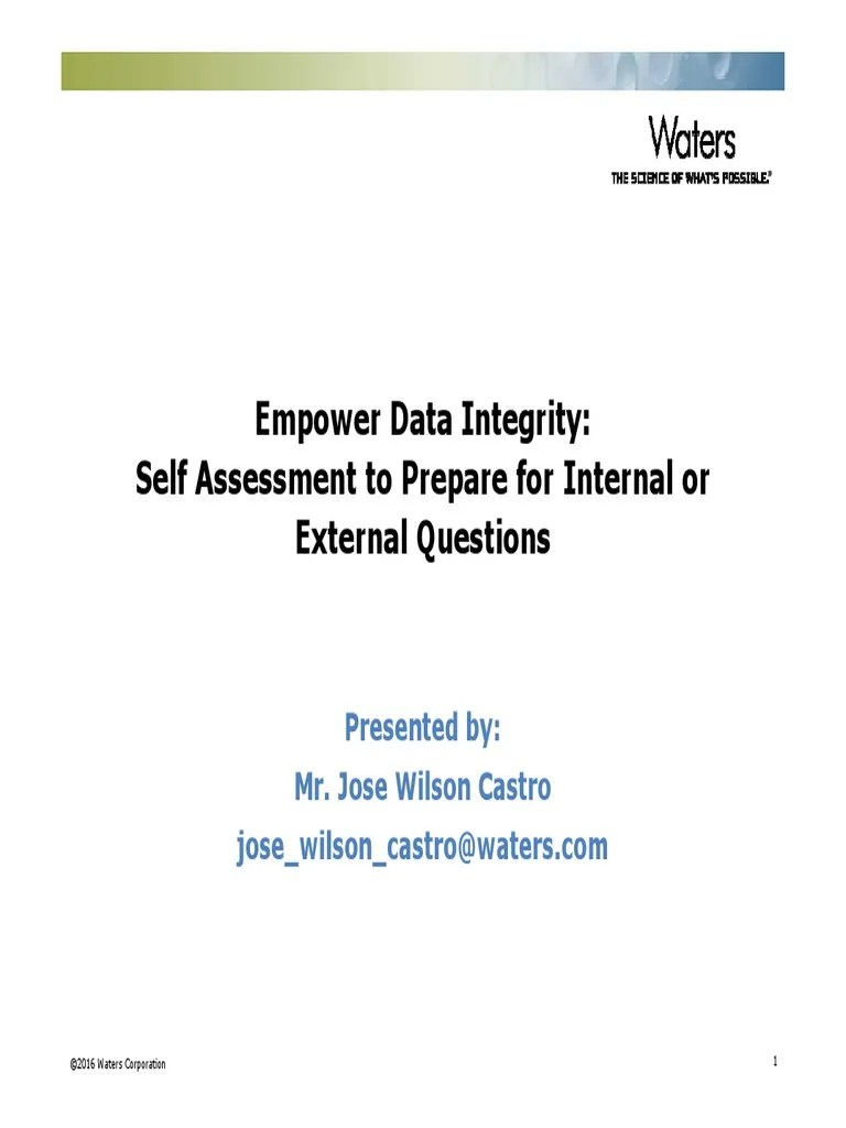 Empower Data Integrity | PDF | Verification And Validation | Audit