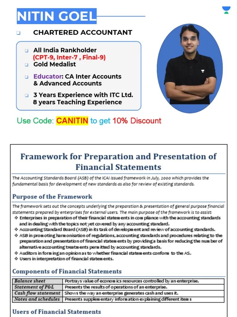Framework For Preparation & Presentation Of Financial Statements | PDF | Historical Cost | Expense