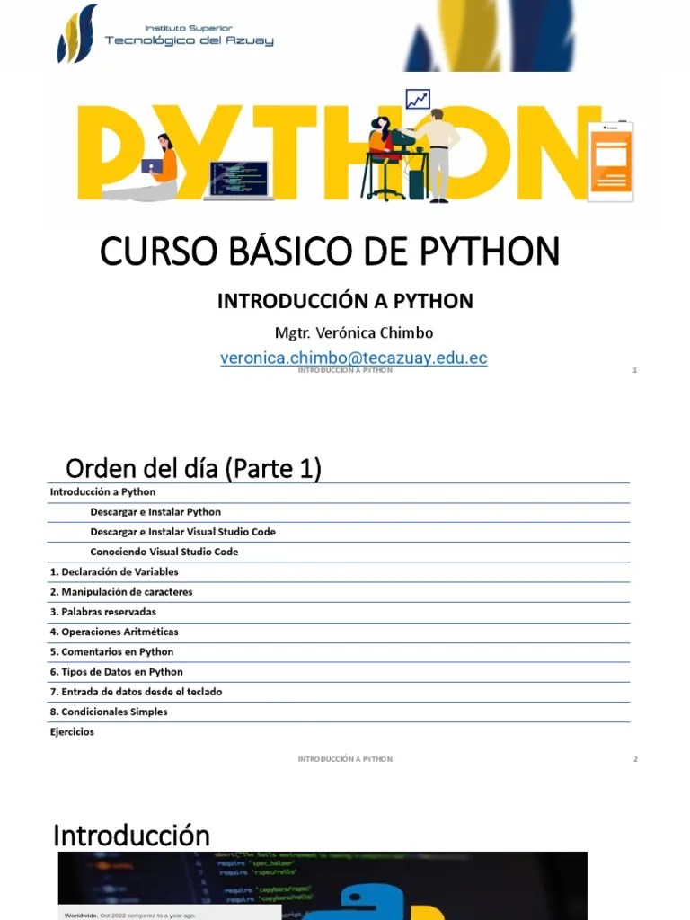 Curso Básico De Python | PDF | Python (lenguaje De Programación ...