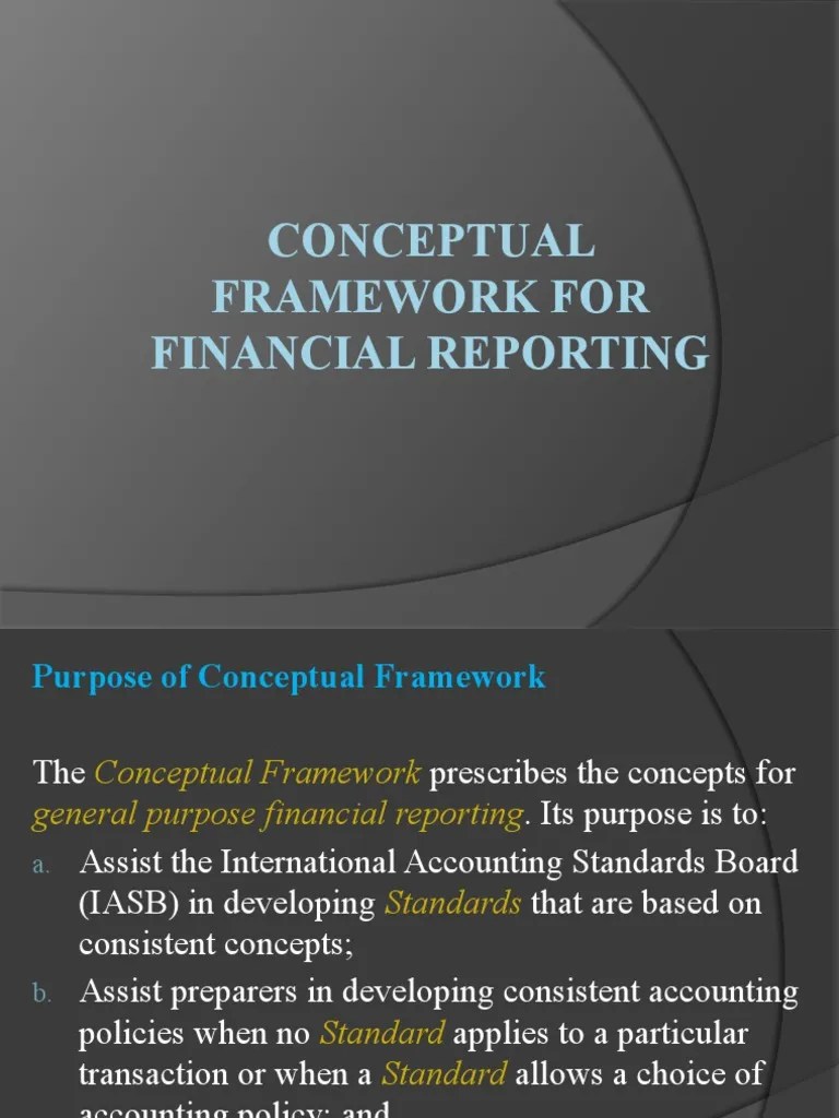 Conceptual Framework For Financial Reporting | PDF | Historical Cost | Equity (Finance)