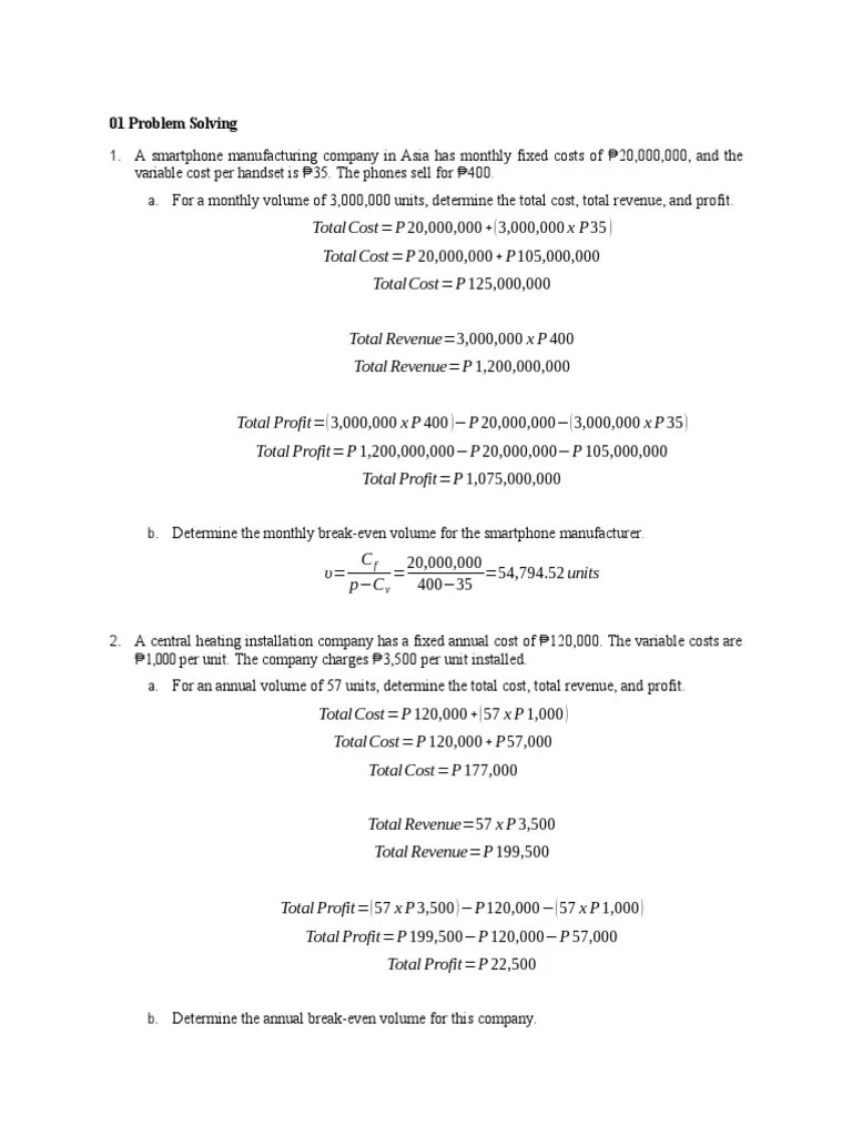 01 Problem Solving - Management Science | PDF | Business | Marketing