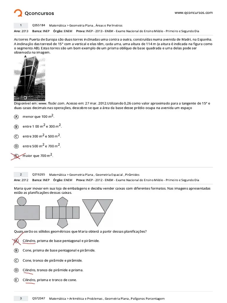 Geometria Plana | PDF | Triângulo | Geometria Euclidiana