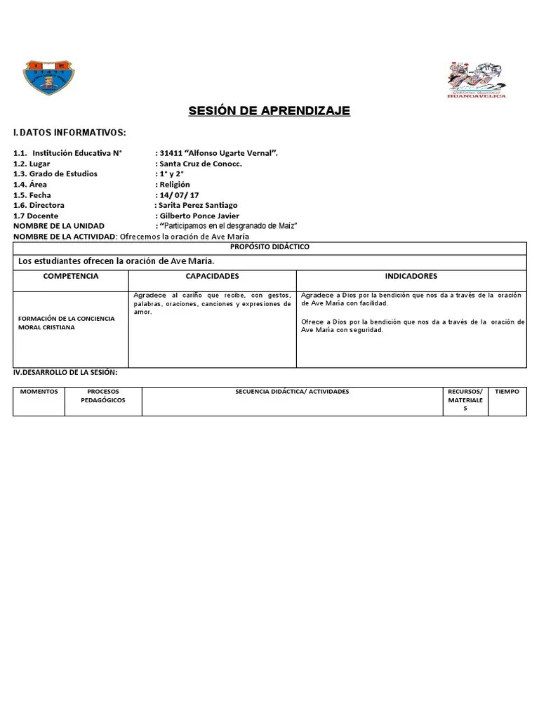 Ave María | PDF | María, Madre De Jesús | Oración