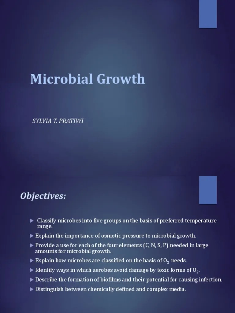 Microbial Growth | PDF | Growth Medium | Bacteria