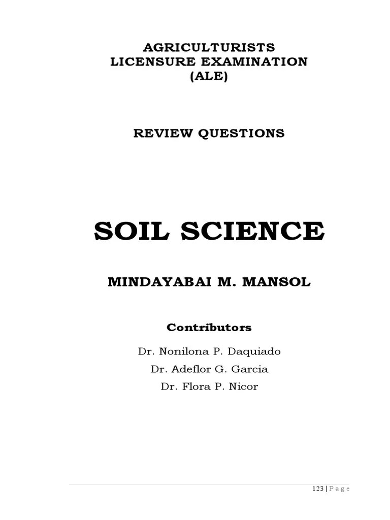 Abe Soil Science With Ans. | PDF | Soil | Rock (Geology)