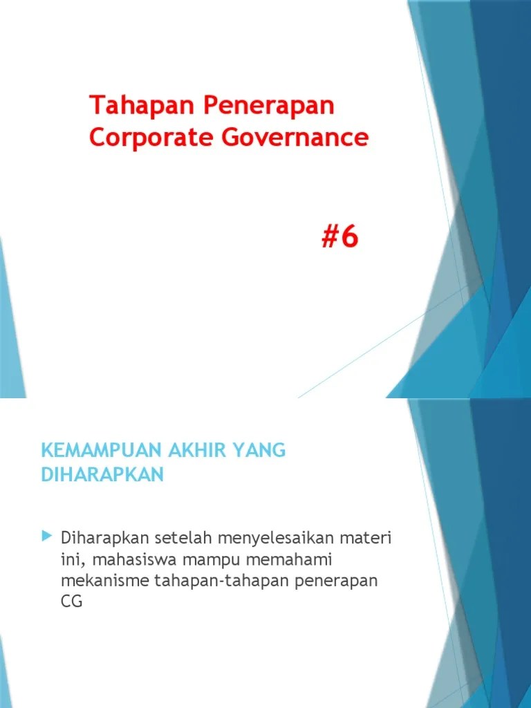 6 - Tata-Kelola-Perusahaan | PDF
