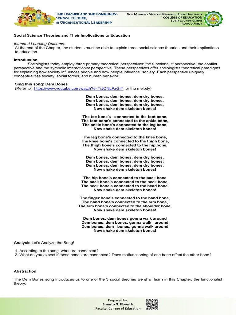 Lesson 3 Social Science Theories And Their Implications To Education ...