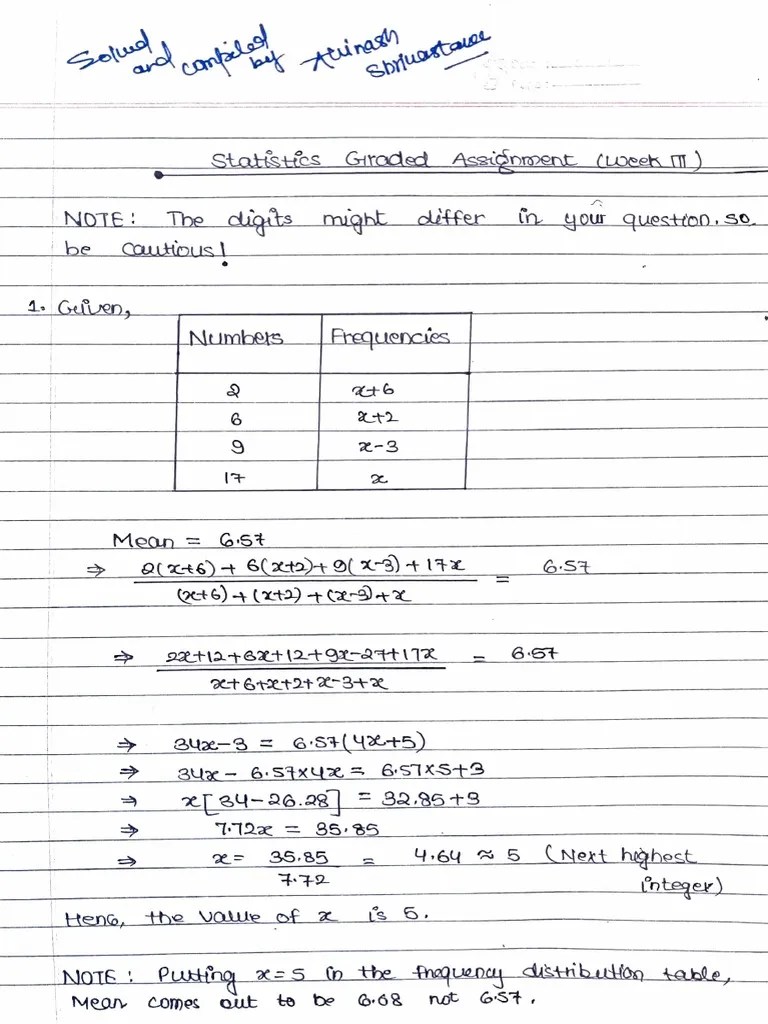 Stats Graded Assignment Week 3 | PDF