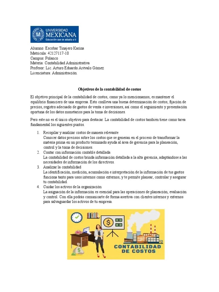 Contabilidad De Costos | PDF | Costo | Contabilidad De Costos