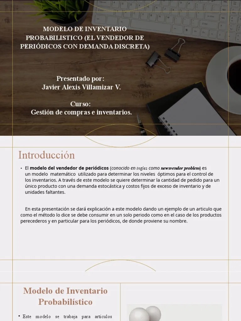 Modelo De Inventario Probabilistico | PDF | Inventario | Economias