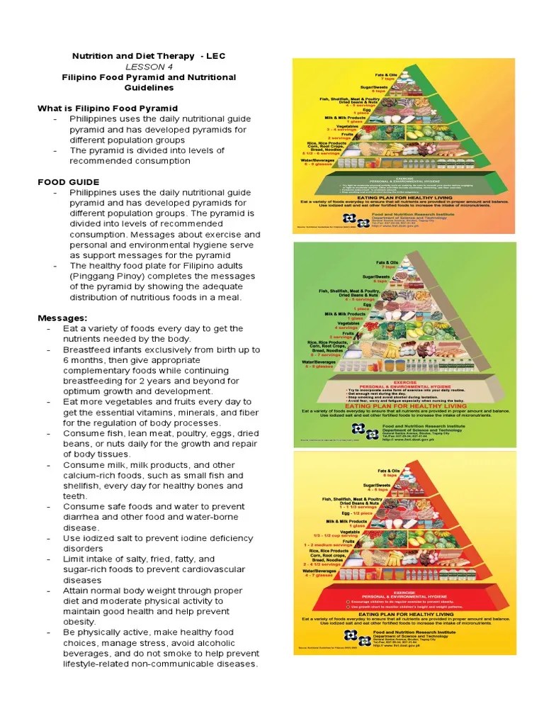 Nutrition And Diet Therapy - LEC | PDF | Dietitian | Foods