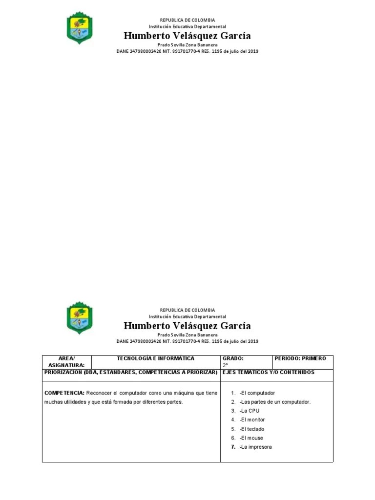 Malla Curricular De Informatica | PDF | Hardware De La Computadora | Informática