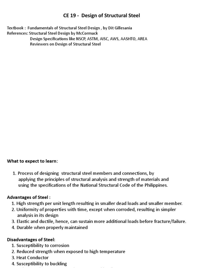 Introduction To Steel Structure | PDF | Strength Of Materials | Deformation (Engineering)