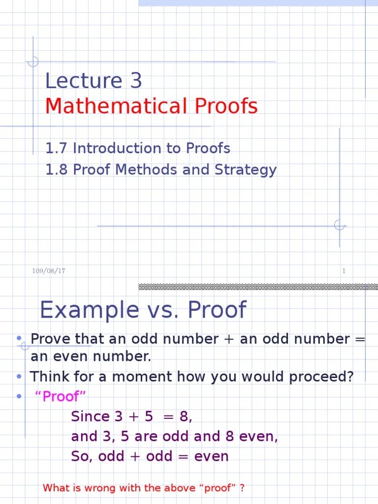 Lecture 3 Proofs | PDF | Theorem | Axiom
