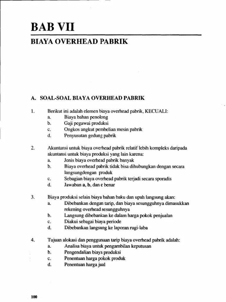 Hps disusun dengan memperhitungkan keuntungan dan biaya overhead yang dianggap wajar. Biaya Overhead Kecuali : Bab7 Biaya Overhead Pabrik Pdf