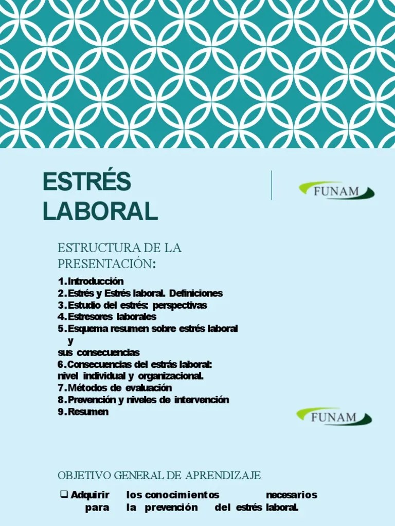 Estres Laboral | PDF | Estrés (biología) | Burnout Ocupacional