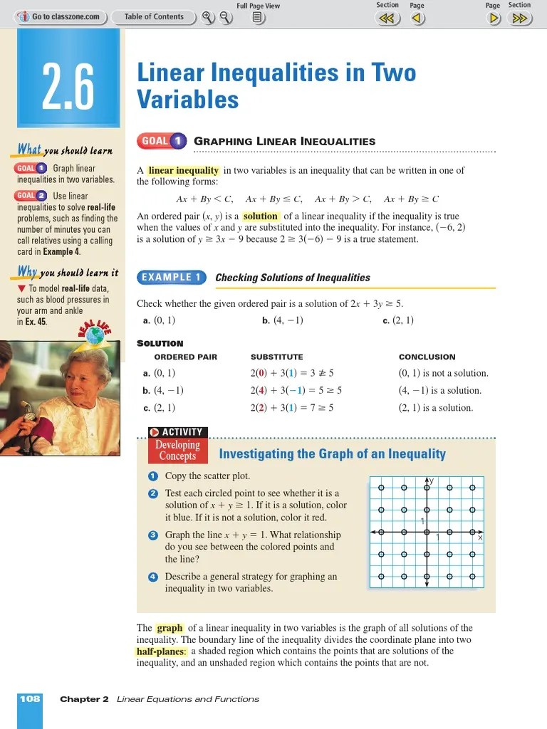 Graphing Linear Inequalities Explained Pdf Inequality Mathematics