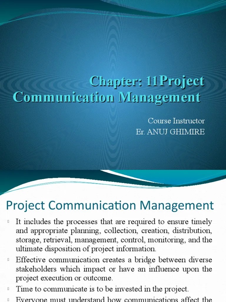Project Communication Management | PDF | Communication | Information