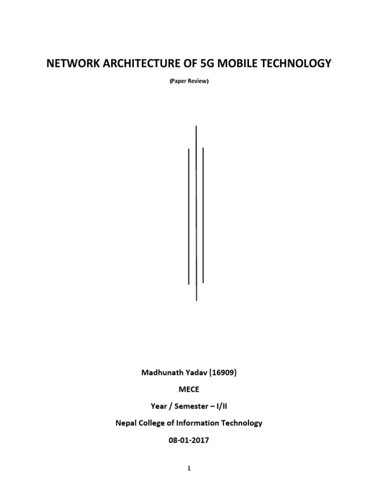 Network Architecture Of 5g Mobile Techno | Descargar Gratis PDF ...