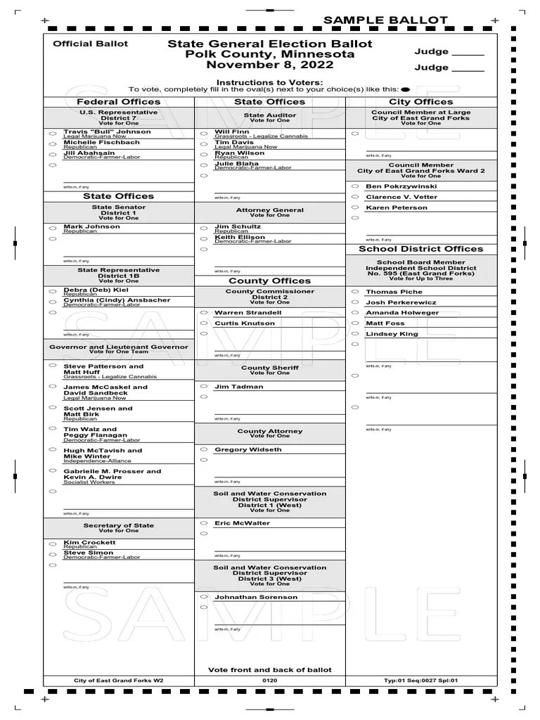 Polk County Ballot | PDF | Elections | Politics Of The United States