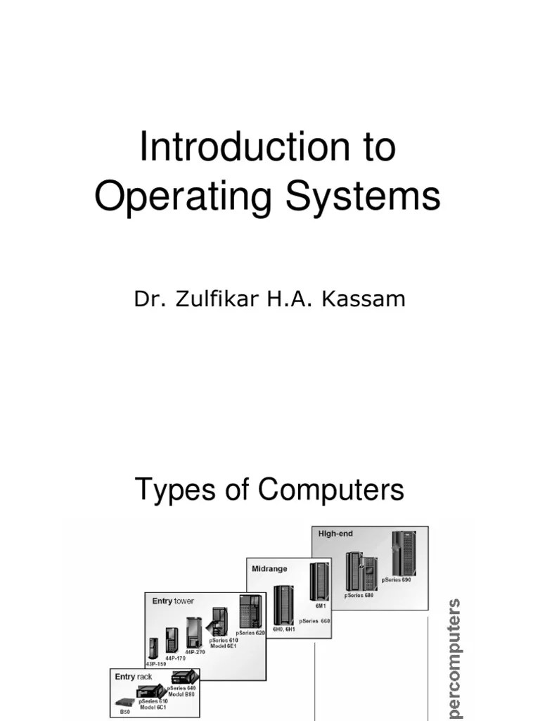 Intro To Operating System | PDF | Operating System | Computer Data Storage