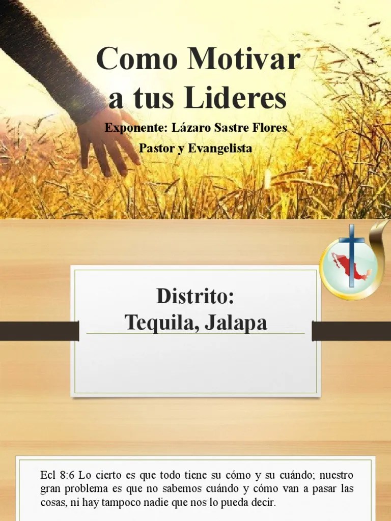 Como Motivar A Los Lideres | PDF