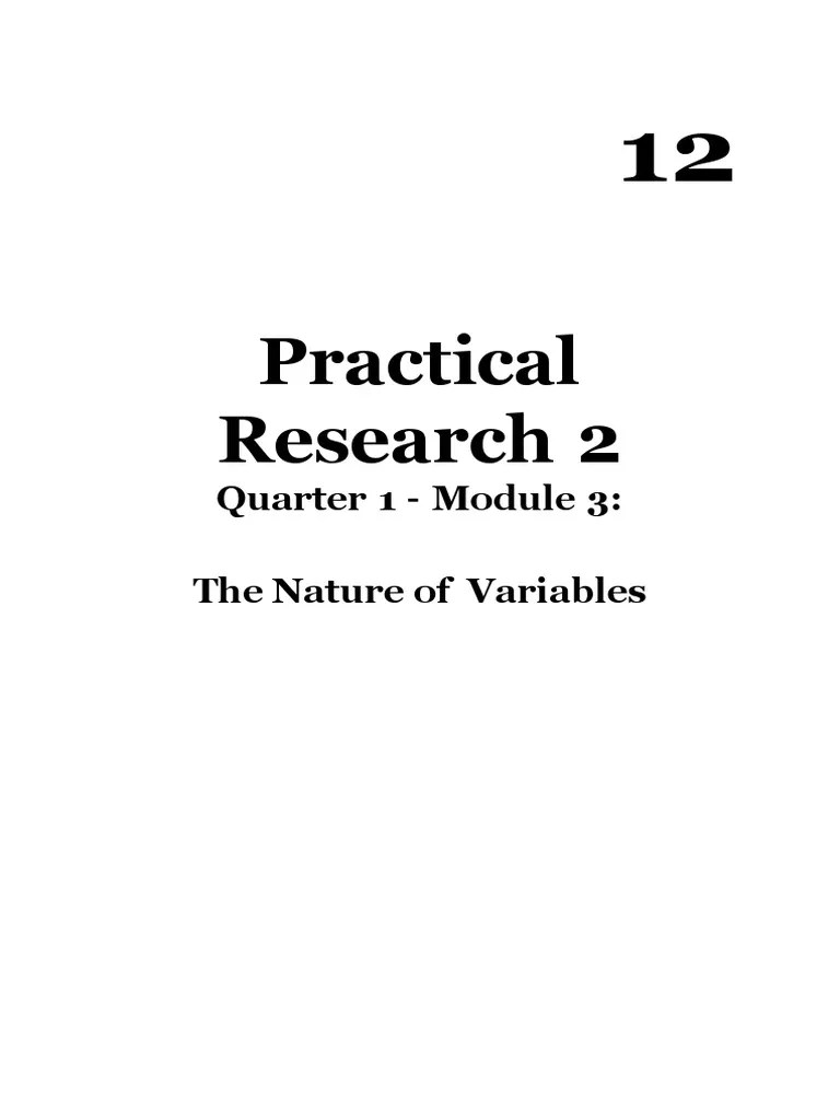 PR 2 Module 3 | PDF | Dependent And Independent Variables | Categorical ...