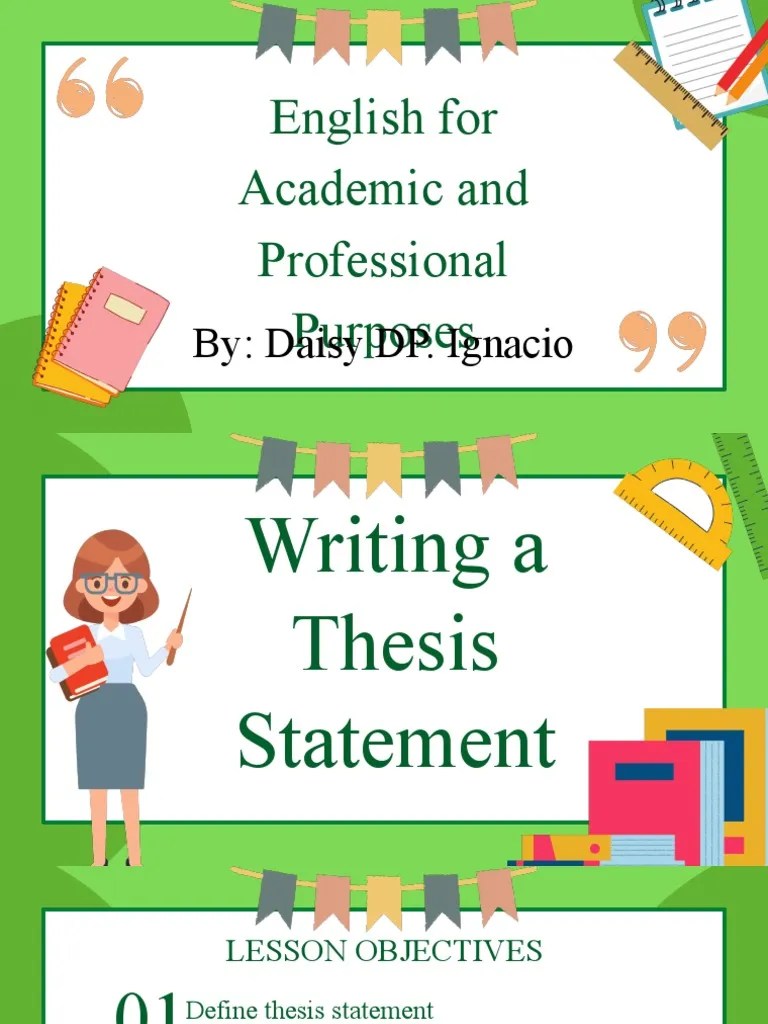 Eapp Thesis Statement | PDF | Thesis | Idea