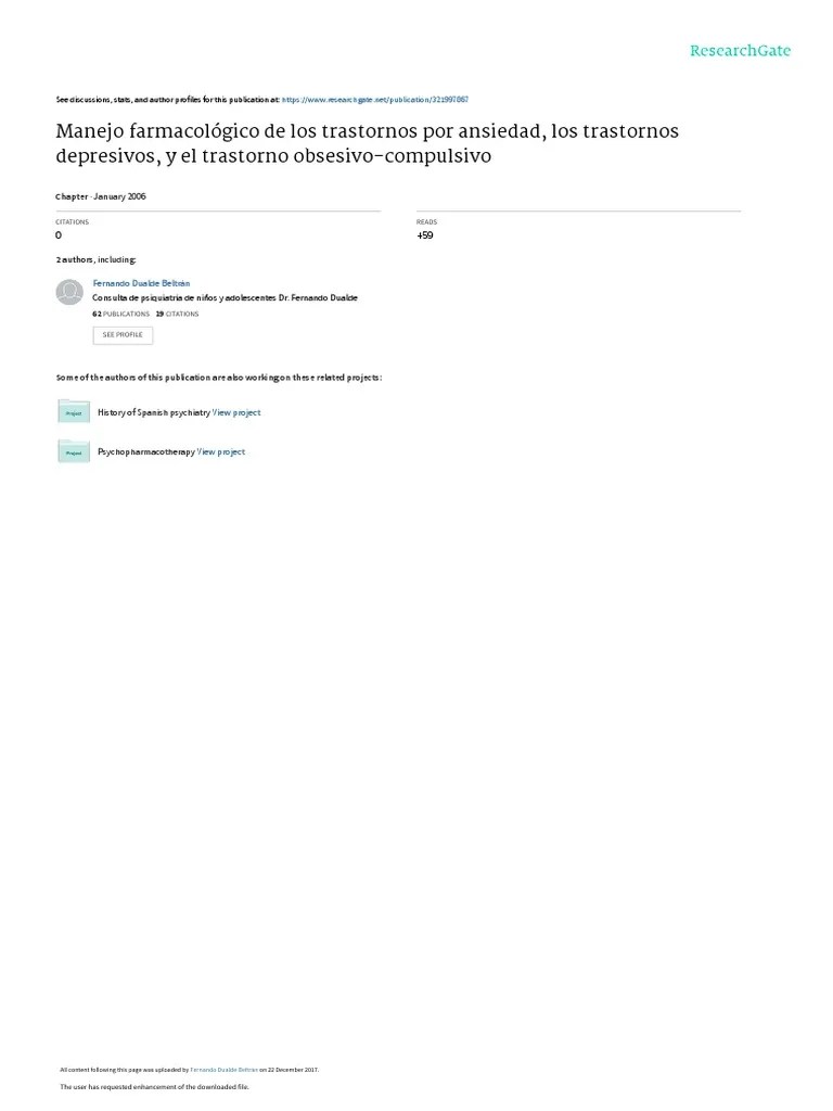 04 - Trastornos Por Ansiedad | PDF | Depresión (estado De ánimo) | Ansiedad