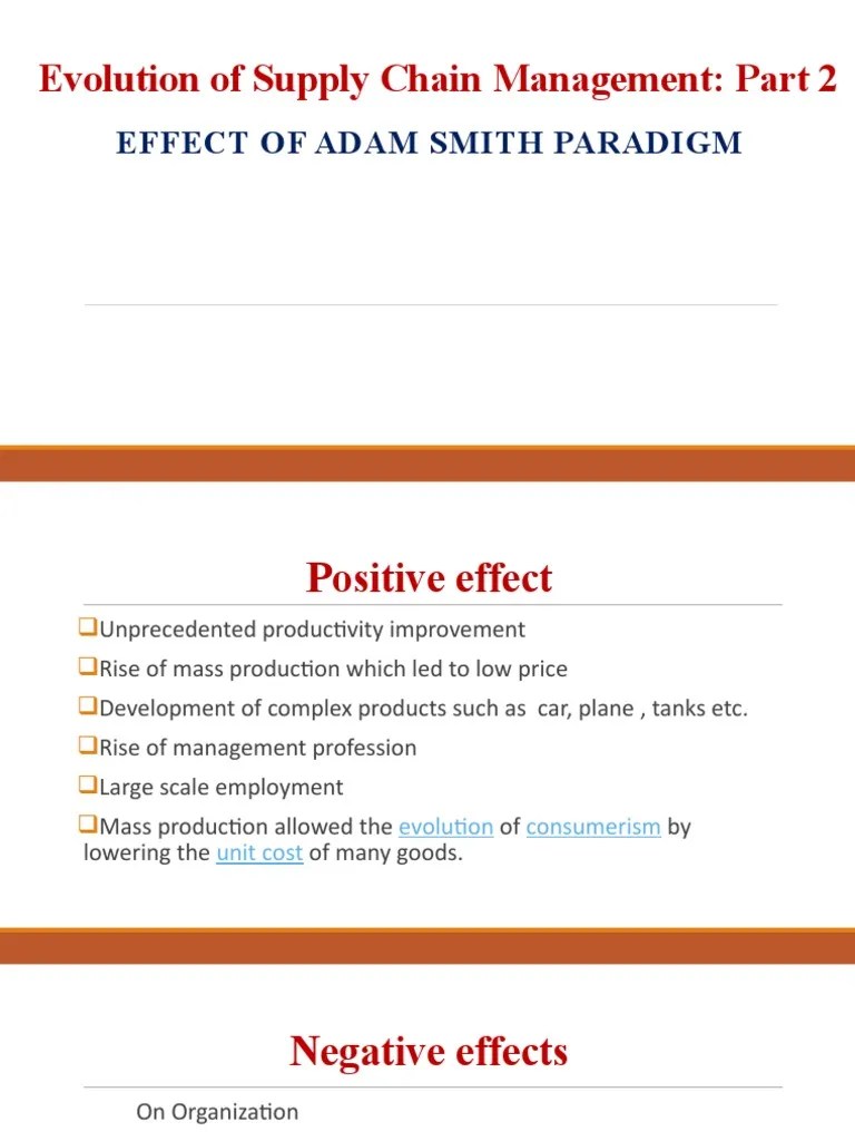 Evolution Of Supply Chain Management Part 2 | PDF