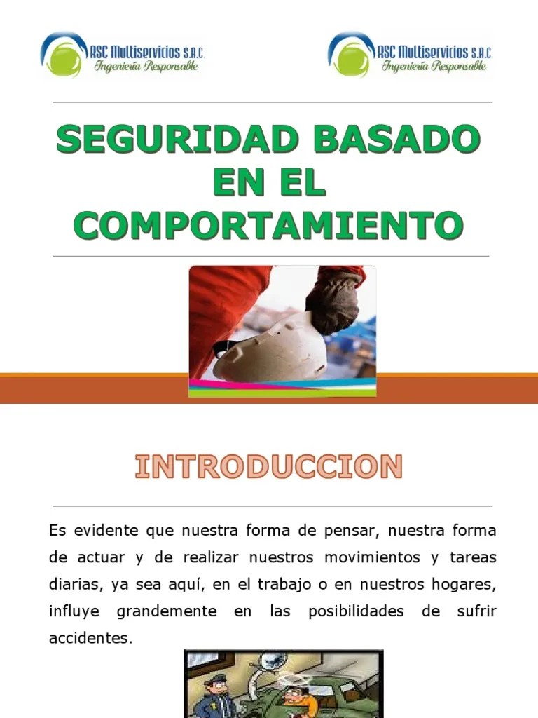Seguridad Basada En El Comportamiento | PDF | Comportamiento | Riesgo