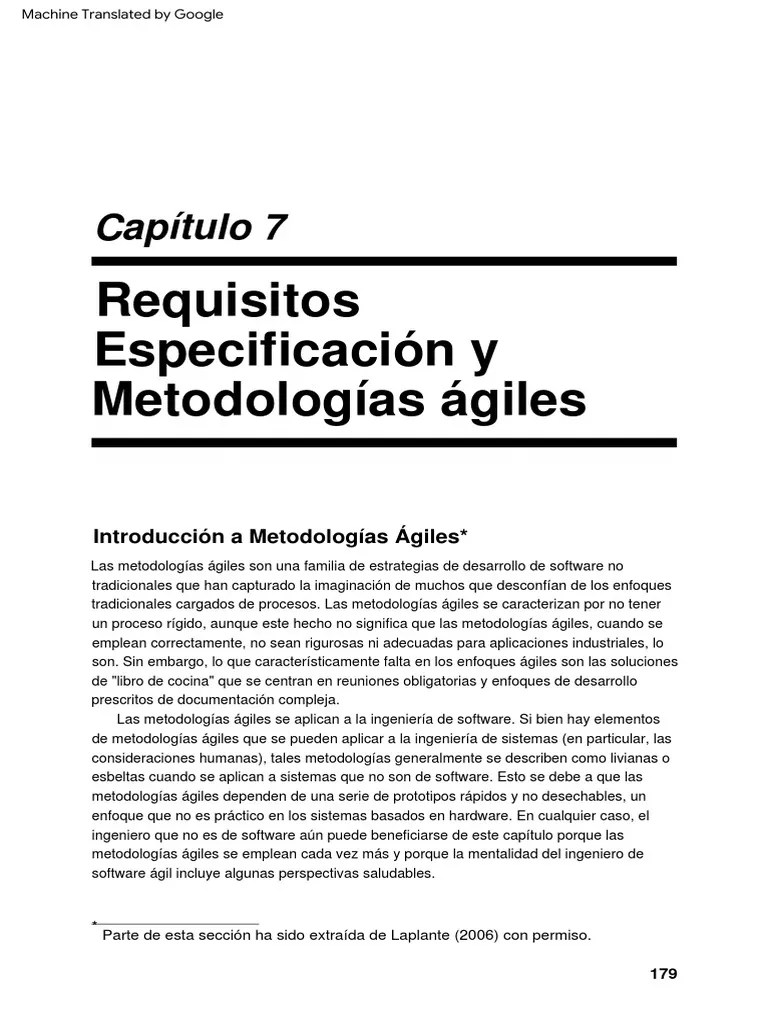 Requirements Engineering For Software And Systems - Chapter07 | PDF | Scrum (desarrollo De ...