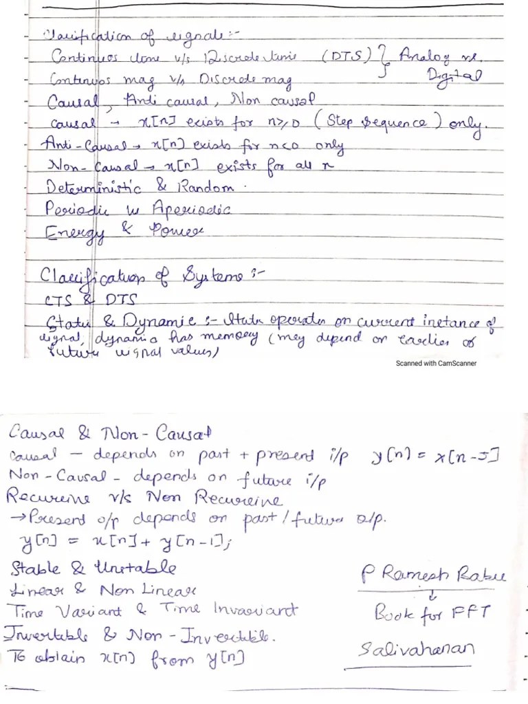 Digital Signal Processing Notes | PDF