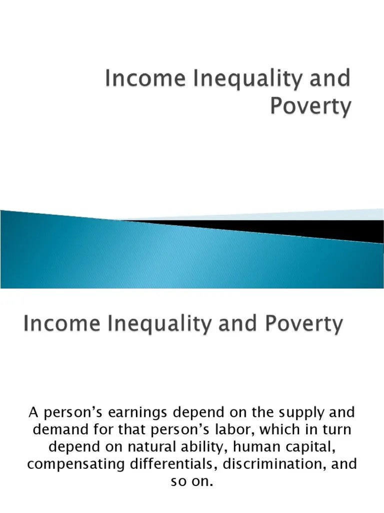 Income Inequality & Poverty | PDF | Poverty | Poverty & Homelessness