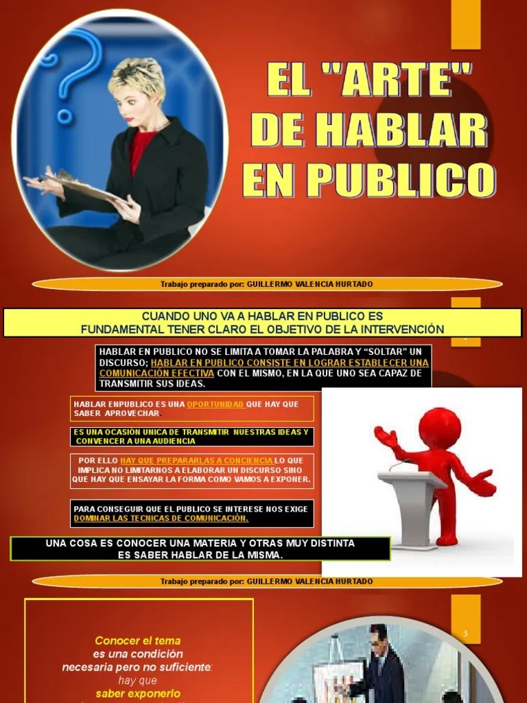 Cómo Hablar En Público | Descargar Gratis PDF | Comunicación | Hablar En Público