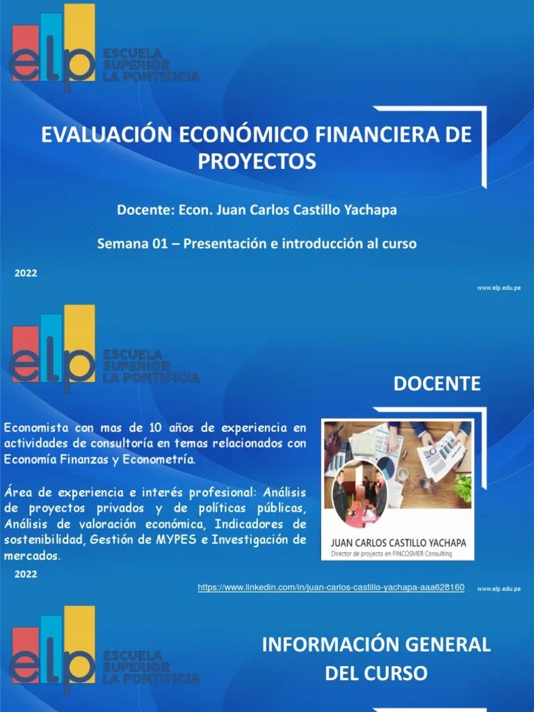 Presentacion E Introduccion Del Curso | PDF | Evaluación | Economista