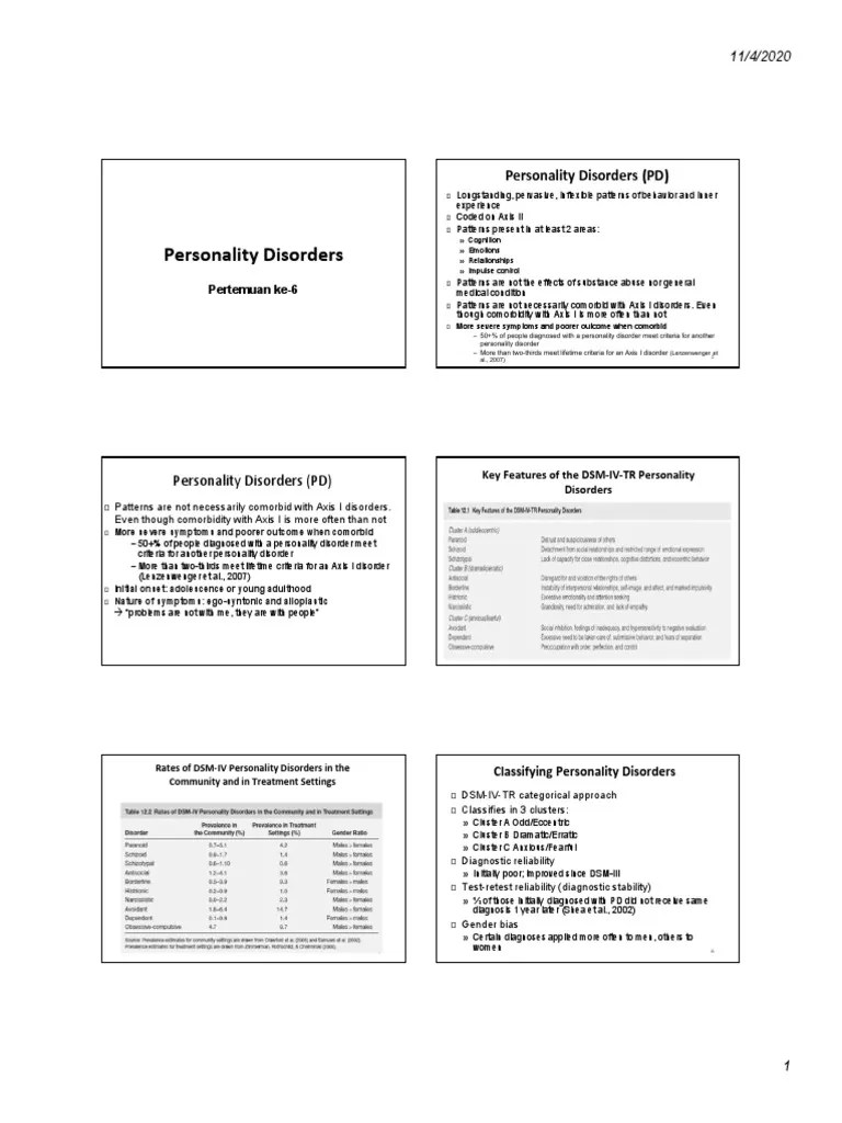 Personality Disorder | PDF | Personality Disorder | Borderline ...