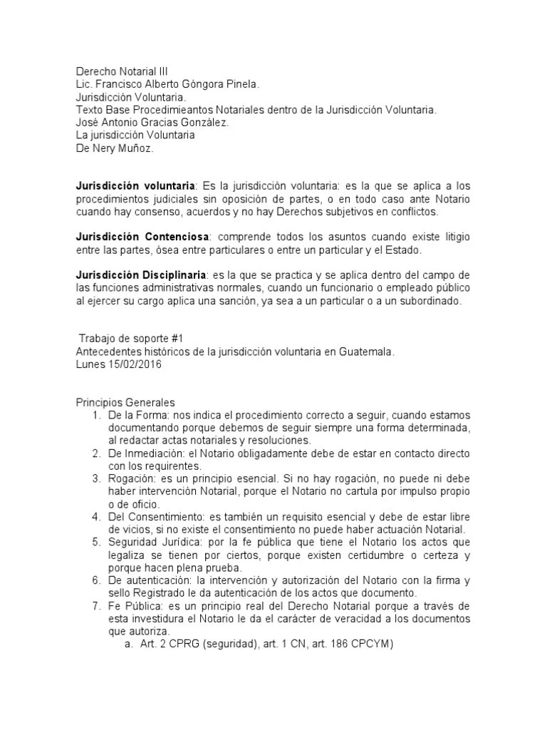 Derecho Notarial III | Descargar Gratis PDF | Jurisdicción | Gobierno