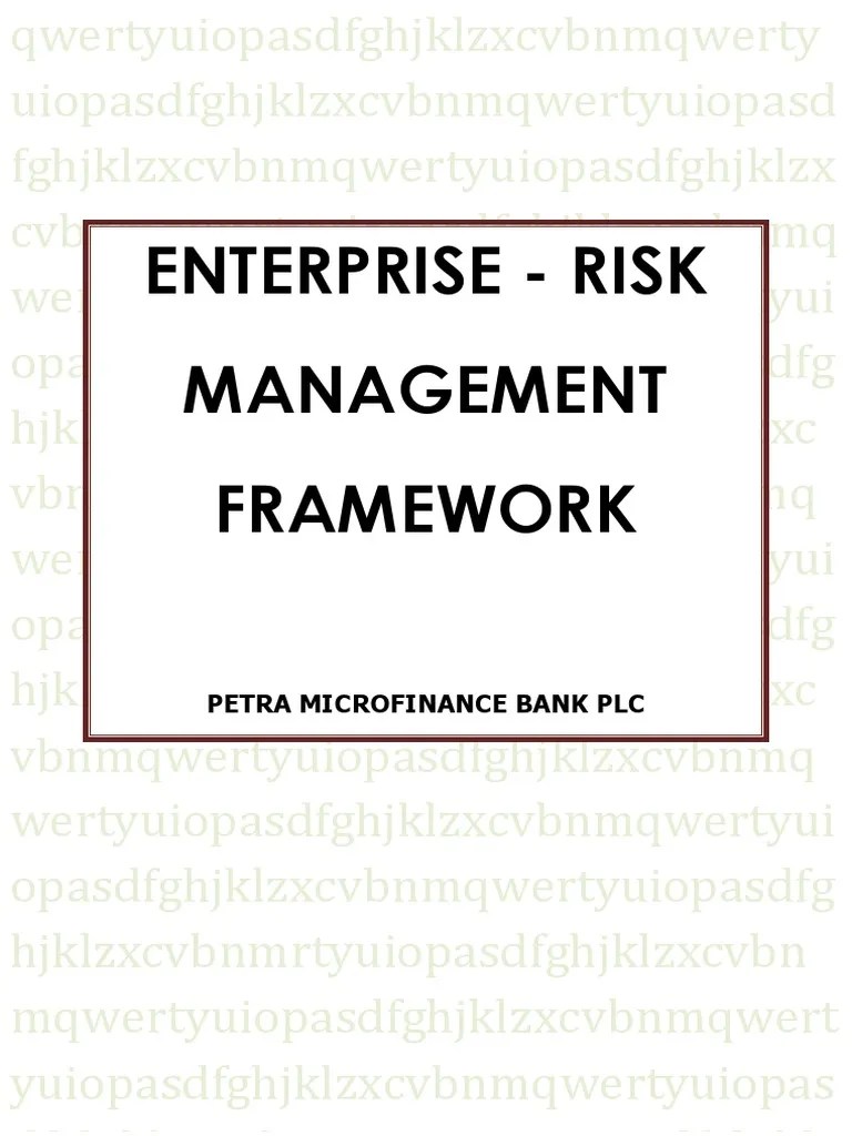 Enterprise Risk MGT Framework-1 | PDF | Risk Management | Risk