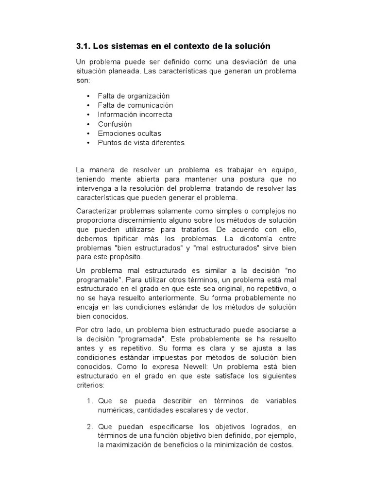 Ingenieria En Sistemas 3.1 | PDF | Pensamiento | Comportamiento