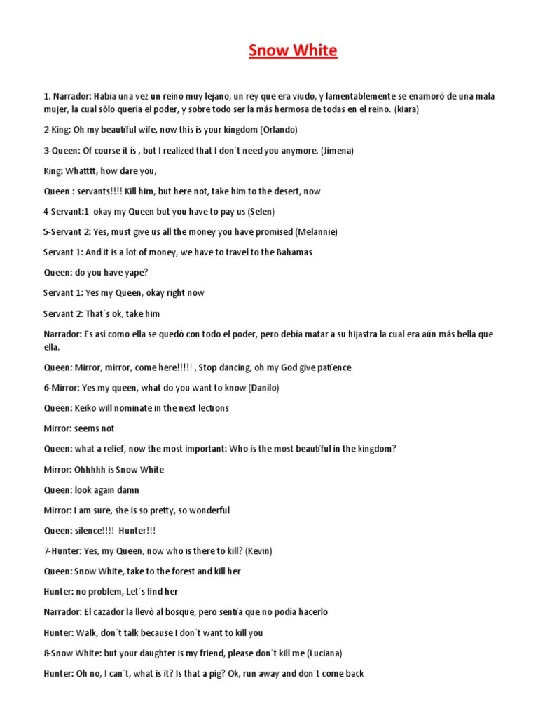 Snow White | PDF | Snow White | Grimms' Fairy Tales