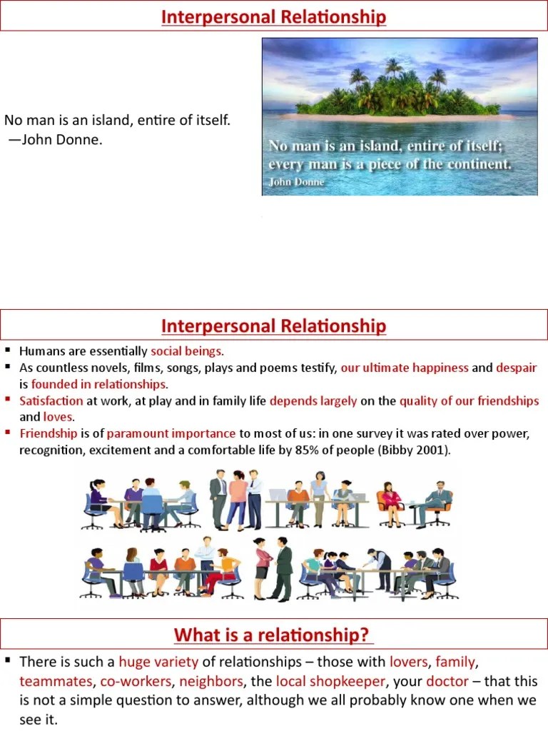Interpersonal Relationships Explained | PDF | Attachment Theory | Evolution
